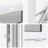  Prozor za podrum RISOR 60 x 40 cm PVC i staklo Bijela | shoptok.hr