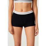LOS OJOS x Melody Black Cotton Ribbed Boxer Briefs | Shoptok.si