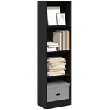  Regal za knjige crni 40x24x143 cm od konstruiranog drva | Eponuda.ba
