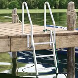 vidaXL Ljestve za dok s 3 koraka Srebrno 58 x 77 x 144 cm Aluminij | shoptok.hr