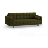 Cosmopolitan Design Zelena raztegljiva sedežna garnitura s prostorom za shranjevanje iz tkanine bouclé 222 cm Bali – | Shoptok.si