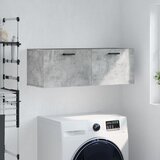 vidaXL Stenska omarica betonsko siva 100x36,5x35 cm inženirski les Cene