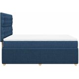  Krevet s oprugama i madracem plavi 140x200 cm od tkanine | shoptok.hr