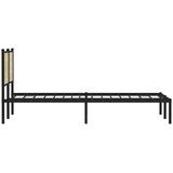  Metalni okvir kreveta bez madraca boja hrasta sonome 137x190 cm | shoptok.hr