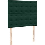  Krevet box spring s madracem tamnozeleni 120x190 cm baršunasti | shoptok.hr