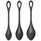 Satisfyer Yoni Power 2 set od 3 vaginalne kuglice, crni — SATISFY296 Cene