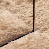 vidaXL Visoka košata preproga NAVARRA bež 300x200 cm poliester | Shoptok.si