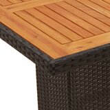  Vrtna garnitura - 9-dijelni vrtni blagovaonski set s jastucima crni od poliratana - Stolica boja drva 8 | shoptok.hr