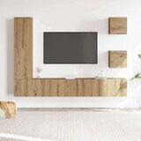 vidaXL TV omara 5-delna stenski artisan hrast inženirski les | Shoptok.si