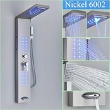 nekjcag LED tuš panel, 4/5-stopenjska funkcija tuša, zasnova za montažo na steno, Nickel-F-6002, (5000159244) | Shoptok.si