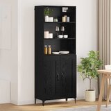 vidaXL Kreveta Zidne 2 pcs Crni hrast Konstruirano drvo Cijene