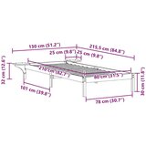  Posteljni okvir s stranskimi omaricami Voskast rjav 80 x 210 cm, (5000084817) | Shoptok.si