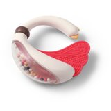 BabyOno Rattle With Teether 3m+ ropotuljica z grizljajočim delom Swan 1 kos | Shoptok.si