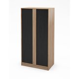 Marckeric Crni/u prirodnoj boji ormar u dekoru hrasta 90x180x53 cm Dennis – | shoptok.hr