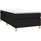  Okvir za krevet s oprugom crni 90x200cm od tkanine | shoptok.hr