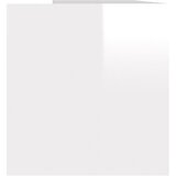  Kutija za pohranu vinilnih ploča sjajna bijela 71x34x36 cm drvo | Eponuda.ba
