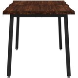  120 x 70 x 75 cm Čvrsto drvo akacije Tamno smeđa i crna | shoptok.hr
