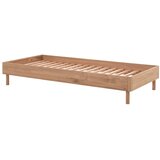 Vipack postelja iz masivnega hrasta brez vzglavja z letvenim dnom 90x200 cm v naravni barvi forrest – Cene