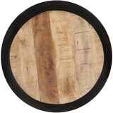 Furnova Klubska mizica črna 68x68x30 cm trden mangov les, (21914439) | Shoptok.si