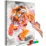  Slika za samostalno slikanje - Running Tiger 40x60 | shoptok.hr