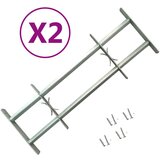 vidaXL Nastavljive okenske rešetke 2 kosa 700-1050 mm, (21038021) Cene