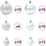  Umjetna preddekorirana božićna jelka srebrna 240 cm PET | Shoptok.si