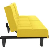  Raztegljiv kavč z držali za skodelice svetlo rumeno blago, (20655948) | Shoptok.si