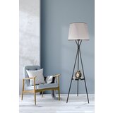  Venedik sehpalı siyah lambader altıgen açık hasır gri abajurlu grey floor lamp | ePonuda.com