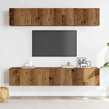  4-dijelni zidni set TV ormarić konstruirano drvo | shoptok.hr