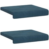  Jastučić za klupu 2 kom. Baršun Plava Dubina 35 cm | shoptok.hr
