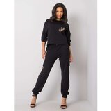 Fashion Hunters Black women's tracksuit set | Shoptok.si