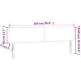  LED uzglavlje crno 180x5x78/88 cm baršunasto | shoptok.hr