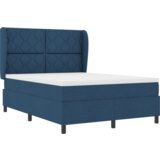 Box Spring krevet s madracem - Plava 140x190 cm Tkanina | shoptok.hr