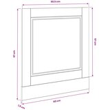  Ploča za perilicu posuđa Crni hrast 60 x 1,5 x 57 cm | shoptok.hr