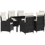 Vanjski set za objedovanje 7 pcs Crna i krem-bijela Cijene