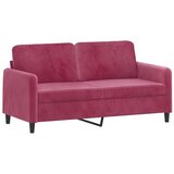  3-dijelni set sofa crvena boja vina baršunasti | Eponuda.com