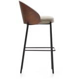 Kave Home Rjavo-bež barski stol (višina sedeža 77 cm) Eamy – | Shoptok.si