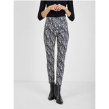 Orsay White and Black Ladies Patterned Suede Trousers - Women | ePonuda.com
