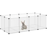  Kavez za male životinje prozirni 144 x 74 x 46,5 cm PP i čelik | Eponuda.ba