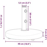  Podstavek za senčnik velikost palice Ø32/38/48 mm 25 kg okrogel | Shoptok.si