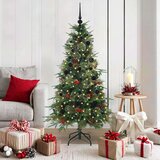 vidaXL Umetno Zložljivo Božično Drevo Zelena 150 cm PE in PVC | Shoptok.si