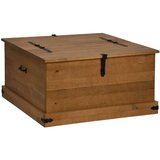 vidaXL Škrinja za pohranu HALDEN 91x91x47 cm puno drvo bor | shoptok.hr