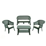Agromarket Baštenski set sto + 2 stolice + dvosed Veranda zeleni cene