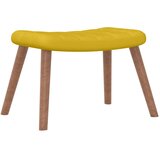  Stolica za ljuljanje s osloncem za noge boja senfa baršunasta | shoptok.hr
