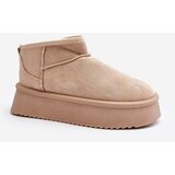 Kesi Beige women's snow boots Caliksa with thick soles Cijene