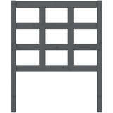  Uzglavlje za krevet sivo 80,5 x 4 x 100 cm od masivne borovine | shoptok.hr