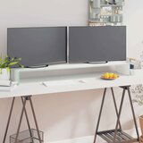 vidaXL Stalak za TV/monitor stakleni bijeli 120 x 30 x 13 cm | shoptok.hr