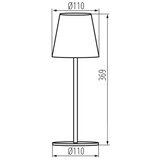Kanlux 36323 - LED prigušiva stona lampa INITA LED/1,2W/1800 mAh IP54 žuta | Eponuda.com