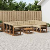 Set vanjskih sofa 10 kom. Prirodna i bež | shoptok.hr
