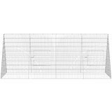  Kavez za piliće Srebrno 215 x 100 x 85 cm Cinkani čelik | shoptok.hr